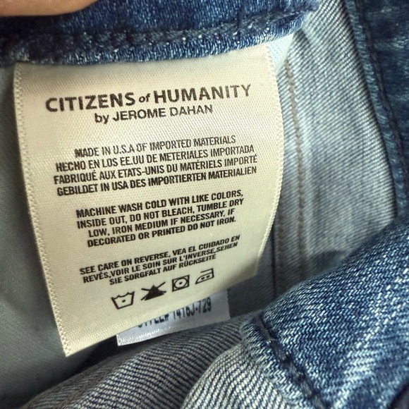 Citizens Of Humanity Women's High Rise Blue Jeans - Picture 5 of 7